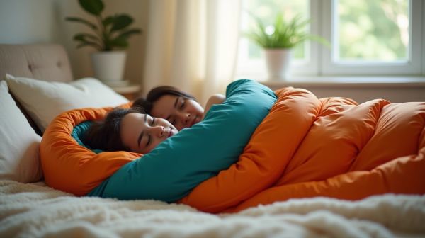 Partage de chaleur et d'espace : le sac de couchage 2 personnes au-delà du confort